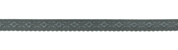 Elastisches Schrägband JACQUARD 12mm grau